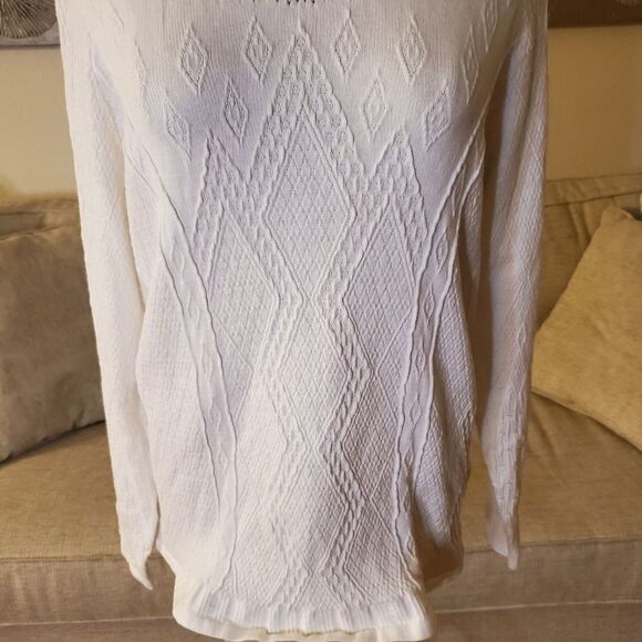 NIC+ZOE Flash Pointelle Detail Sweater - Picture 5 of 12